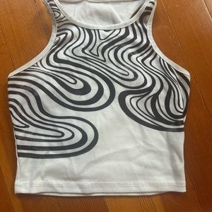 halter cropped tank top